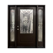 Jupiter Fiberglass Single Entry Door With Sidelights