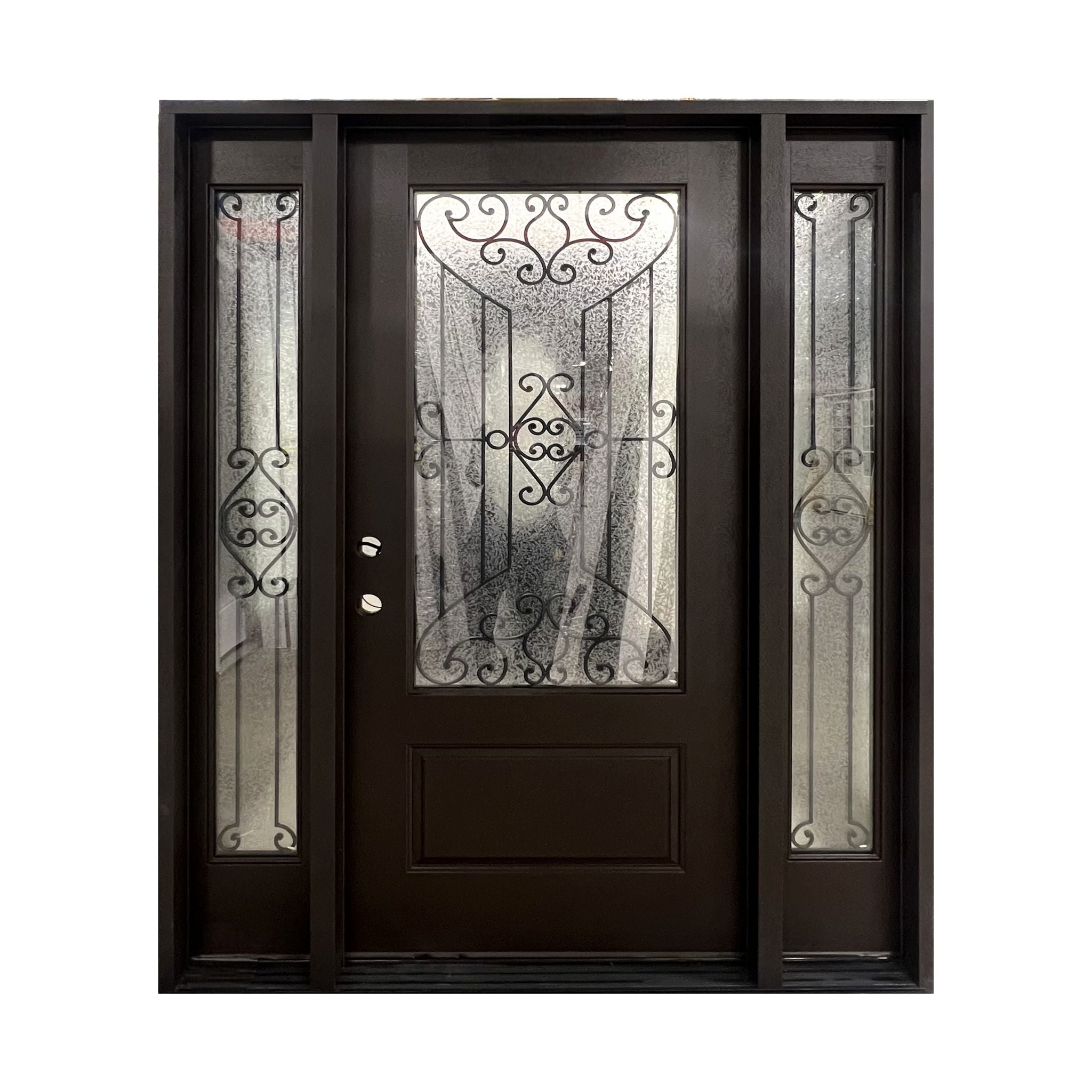 Jupiter Fiberglass Entry Door With Sidelights