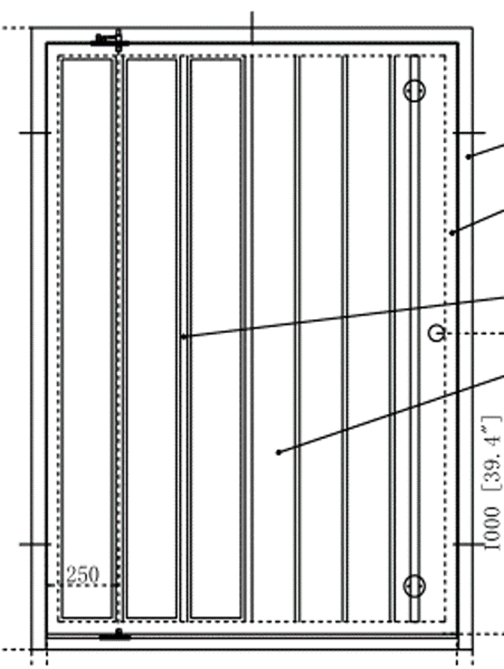 Lido Wrought Iron Pivot Entry Door