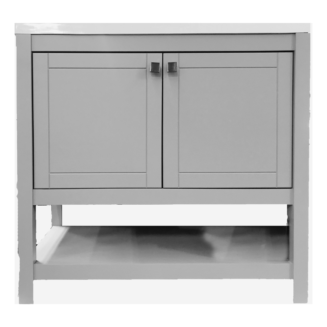 Trento Vanity; Grey; 36 in.