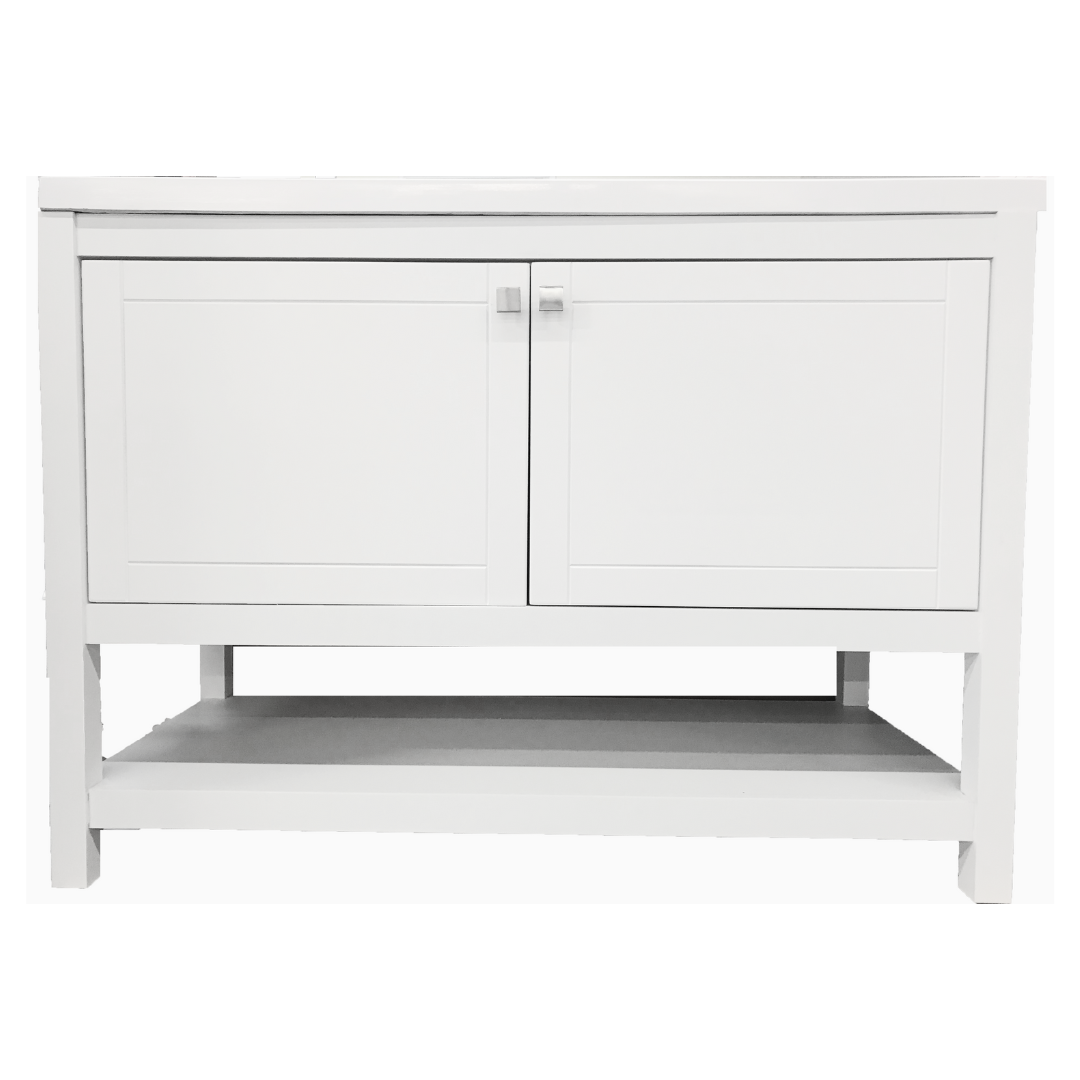 Trento Vanity; White; 48 in.