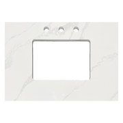 Calcutta Quartz Vanity Top; 25 in.