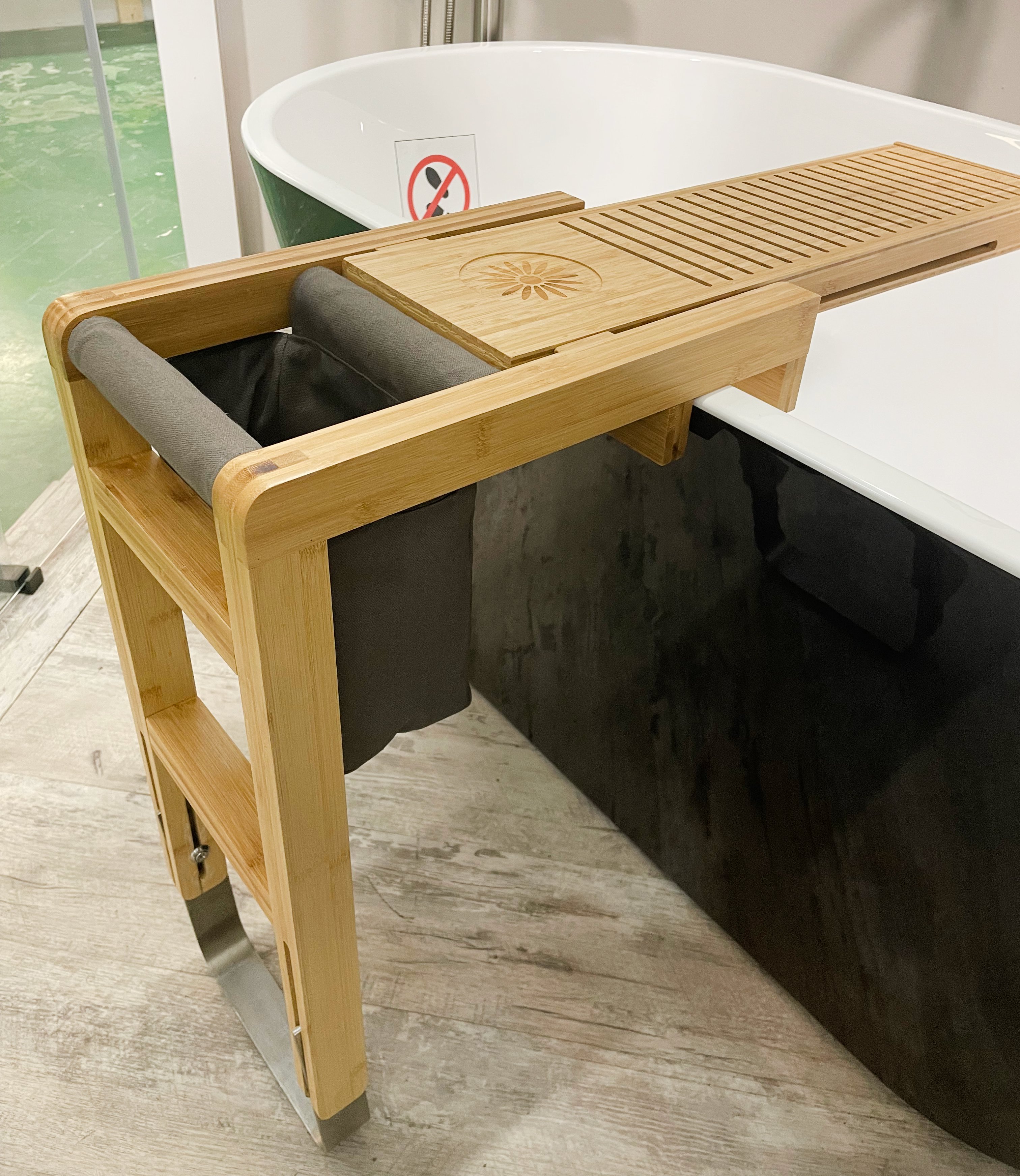 Tubler Bathtub Butler's Tray; Bamboo