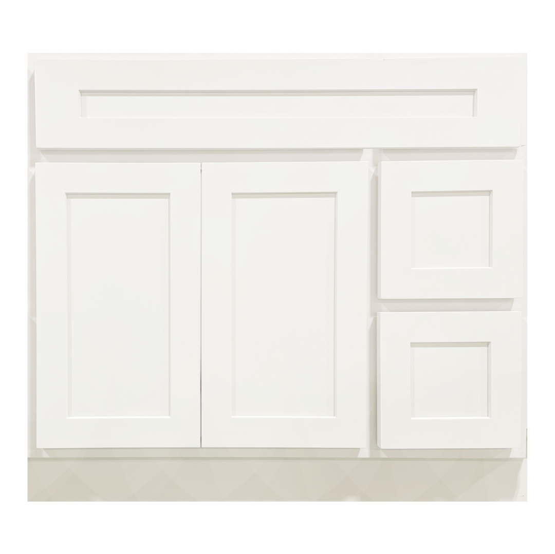Vision Vanity; White; 36 in.; RH