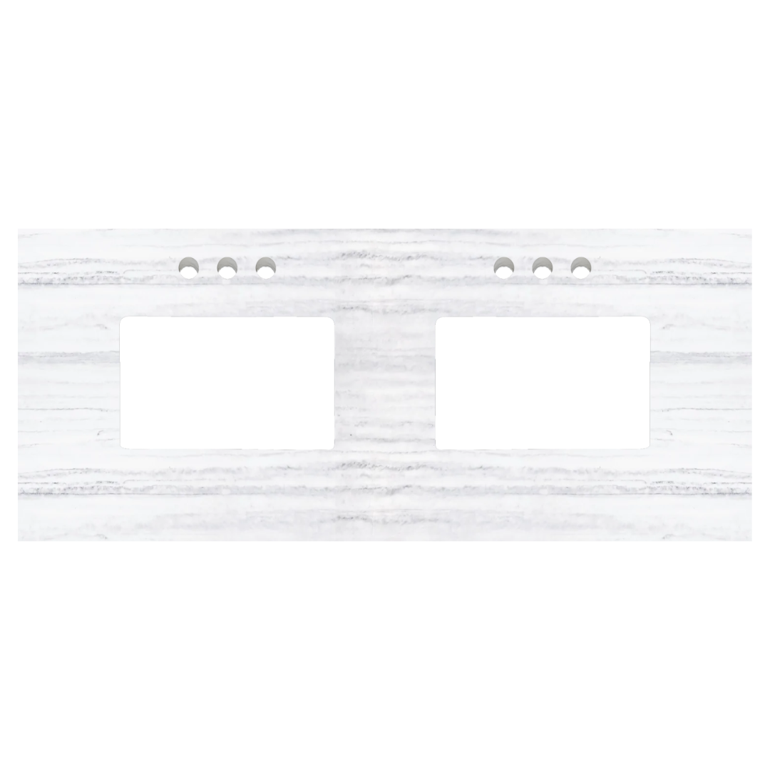 Artic Fall Solid; 61 in. DB; Vanity Top