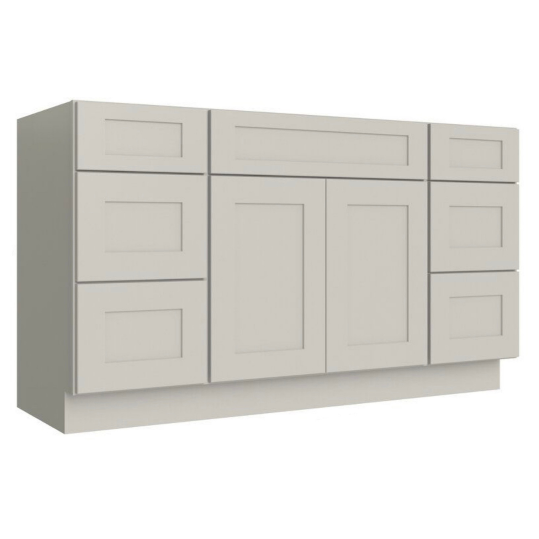 Prestige Shaker Vanity; Dove; 60 in. SB