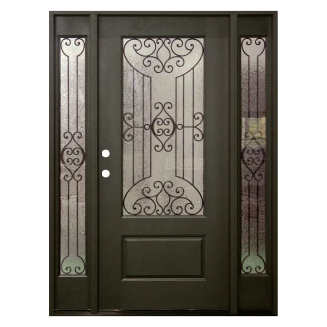 Jupiter Fiberglass Door with 3/4 View