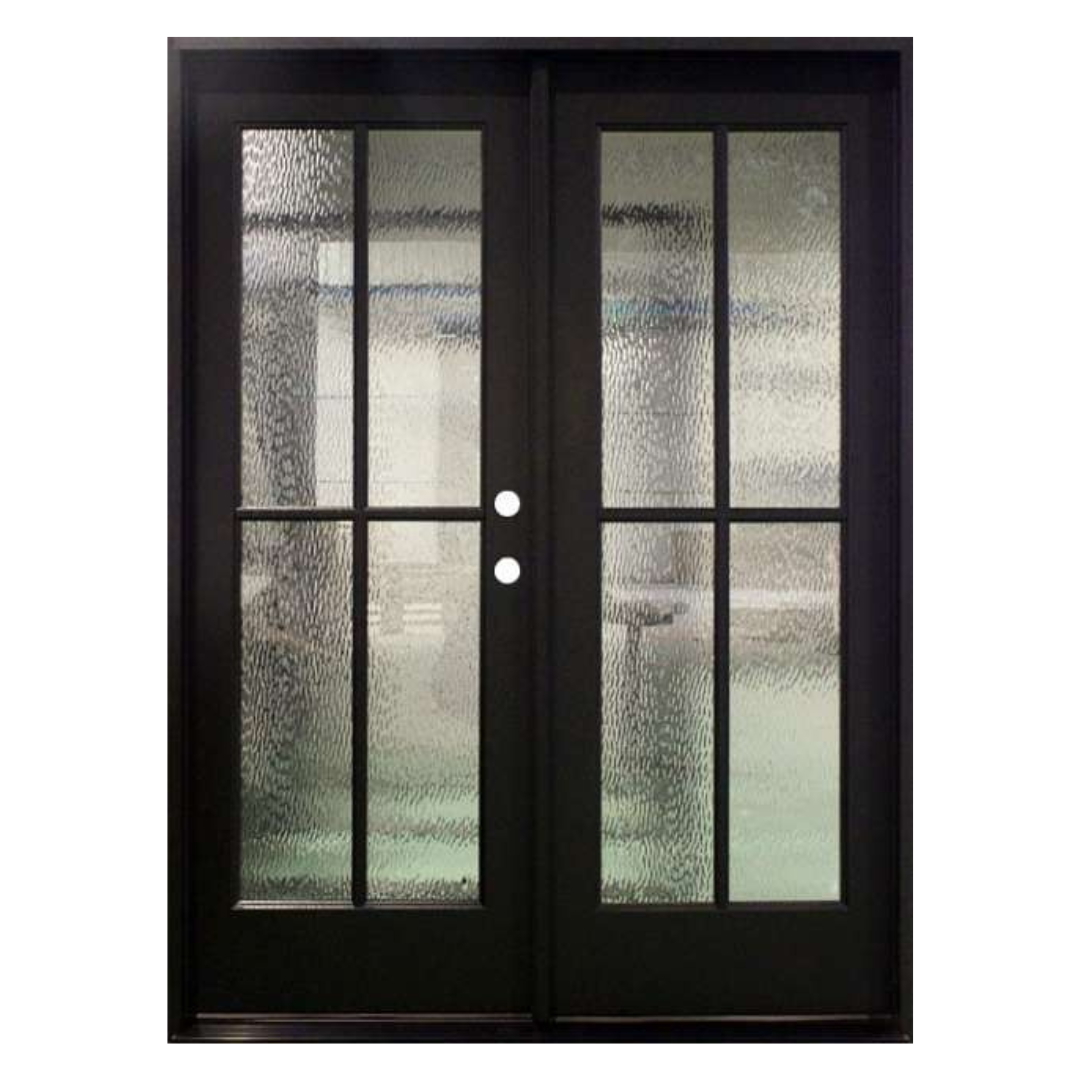 4 Lite SDL Water Glass Fiberglass Door; Stock; Left Hand Swing; 60.5 in. x 81.5 in. 