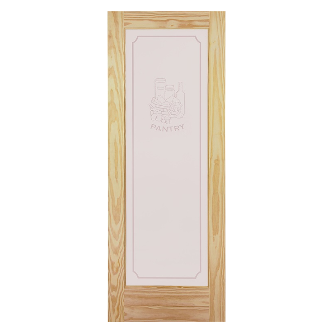 Pantry Pine Single Interior Door Slab; 2 ft. x 6 ft. 8 in. 