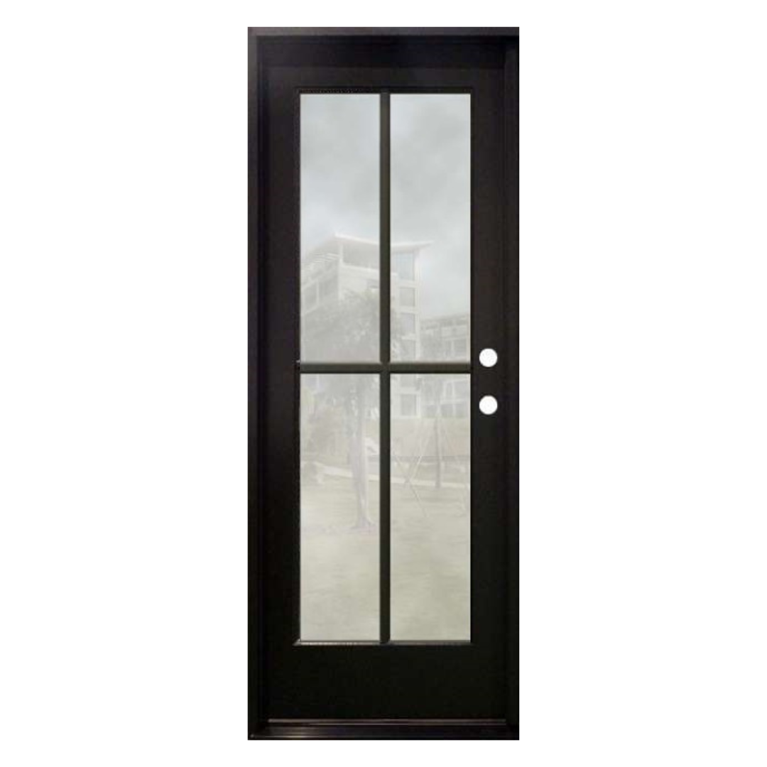 4 Lite SDL Clear Glass Fiberglass Door