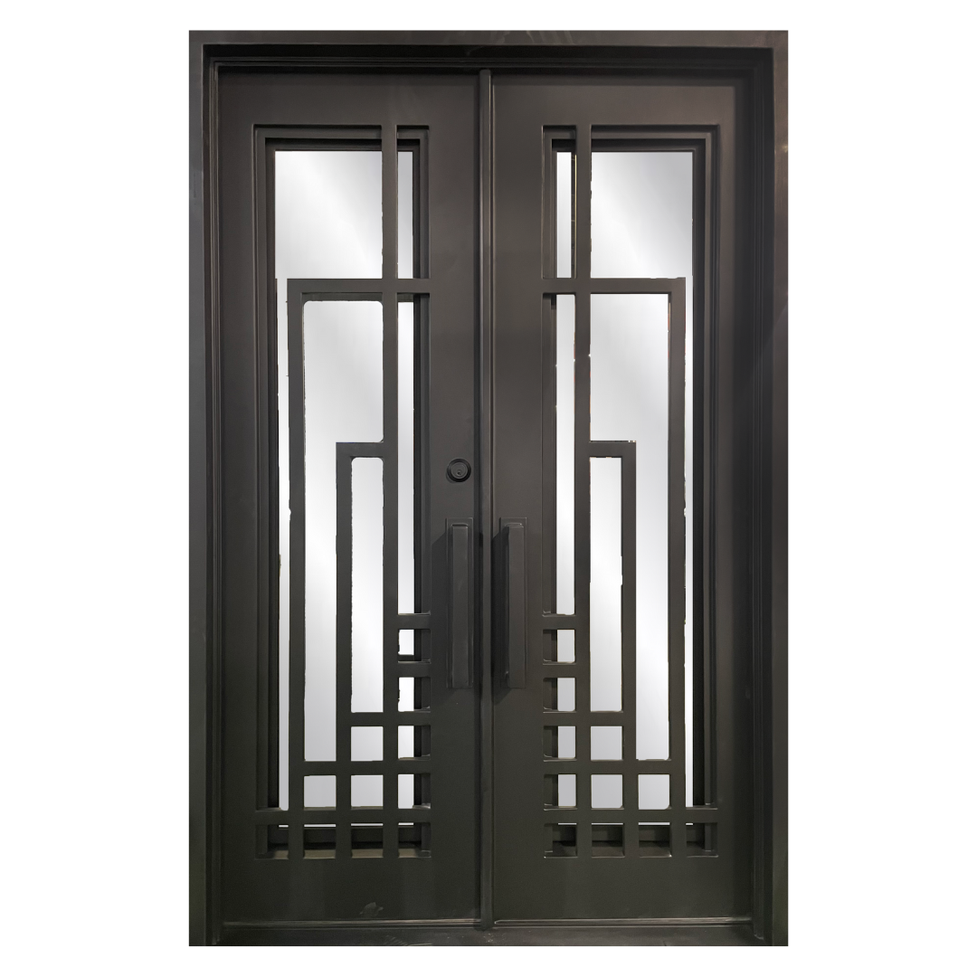 Diamante Series, National Iron Double Door; Right Hand Swing; 60.5 in. x 93.25 in. 