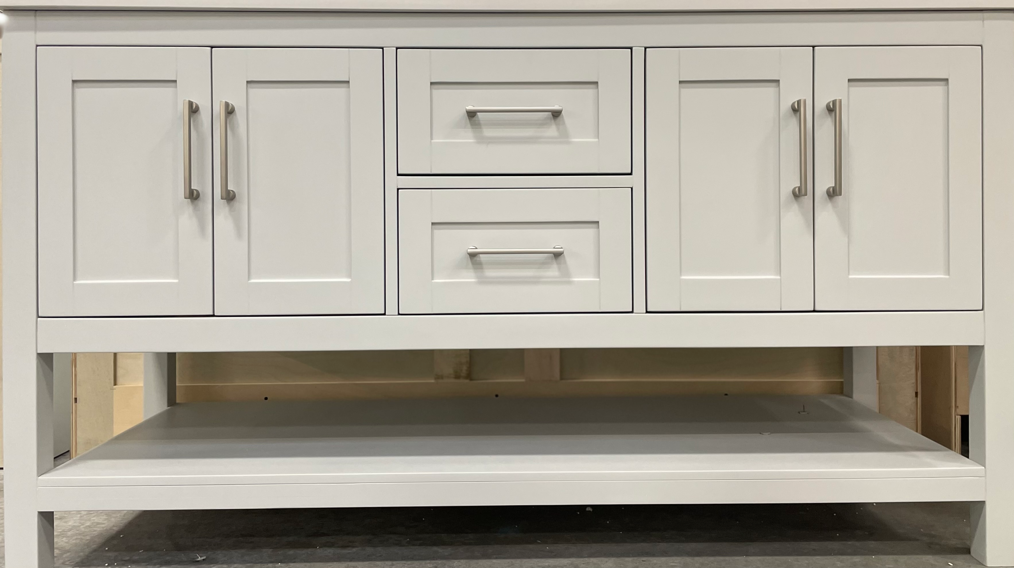 Rue Vanity; Stonington Grey; 60 in. DB