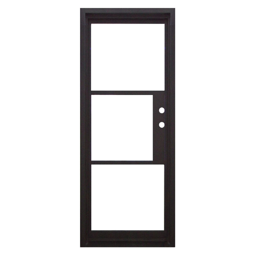 Sawyer Iron Single Door; Left Hand Swing; 37.5 in. x 81.5 in.