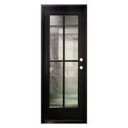 4 Lite SDL Water Glass Fiberglass Door; Left Hand Swing; 37.5 in. x 93.25 in.