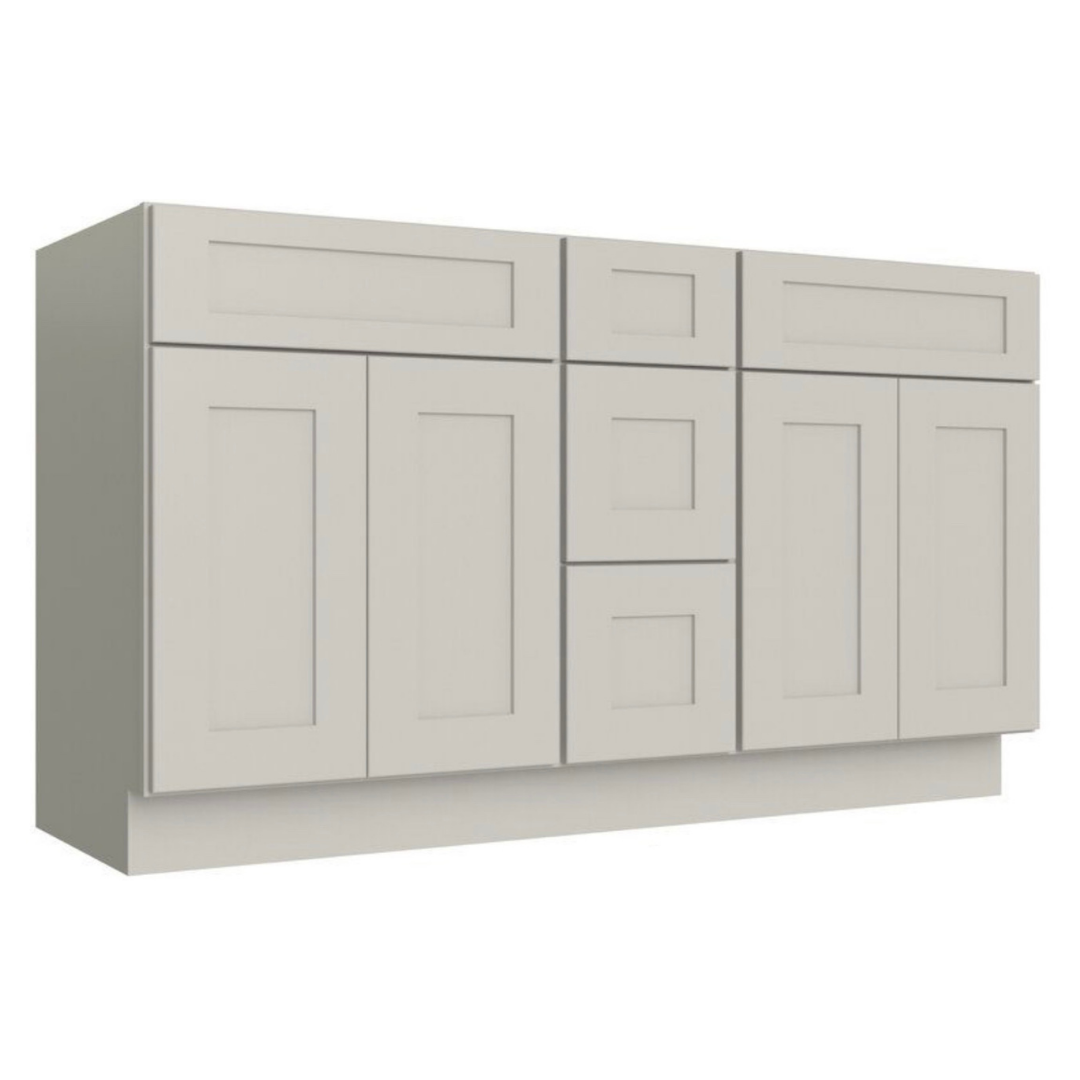 Prestige Shaker Vanity; Dove; 60 in. DB