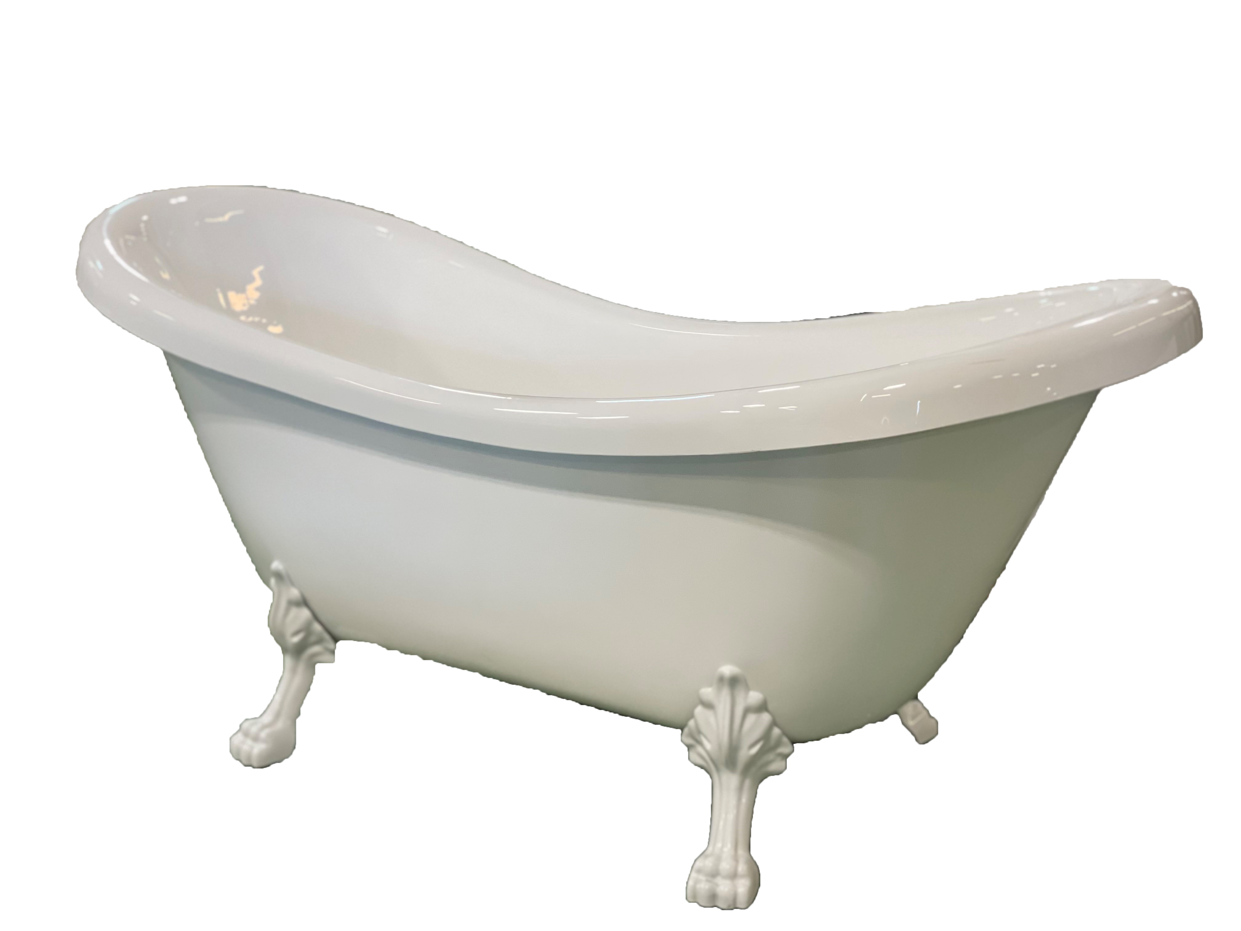 Bay Freestanding Clawfoot Tub; 59 in.