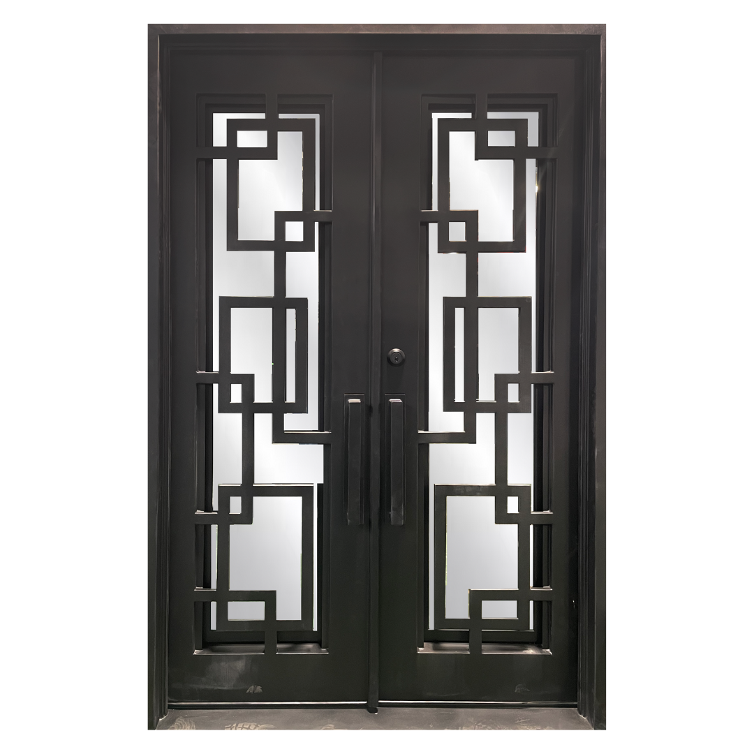 Diamante Series, Espada Iron Double Door; Right Hand Swing; 60.5 in. x 93.25 in.