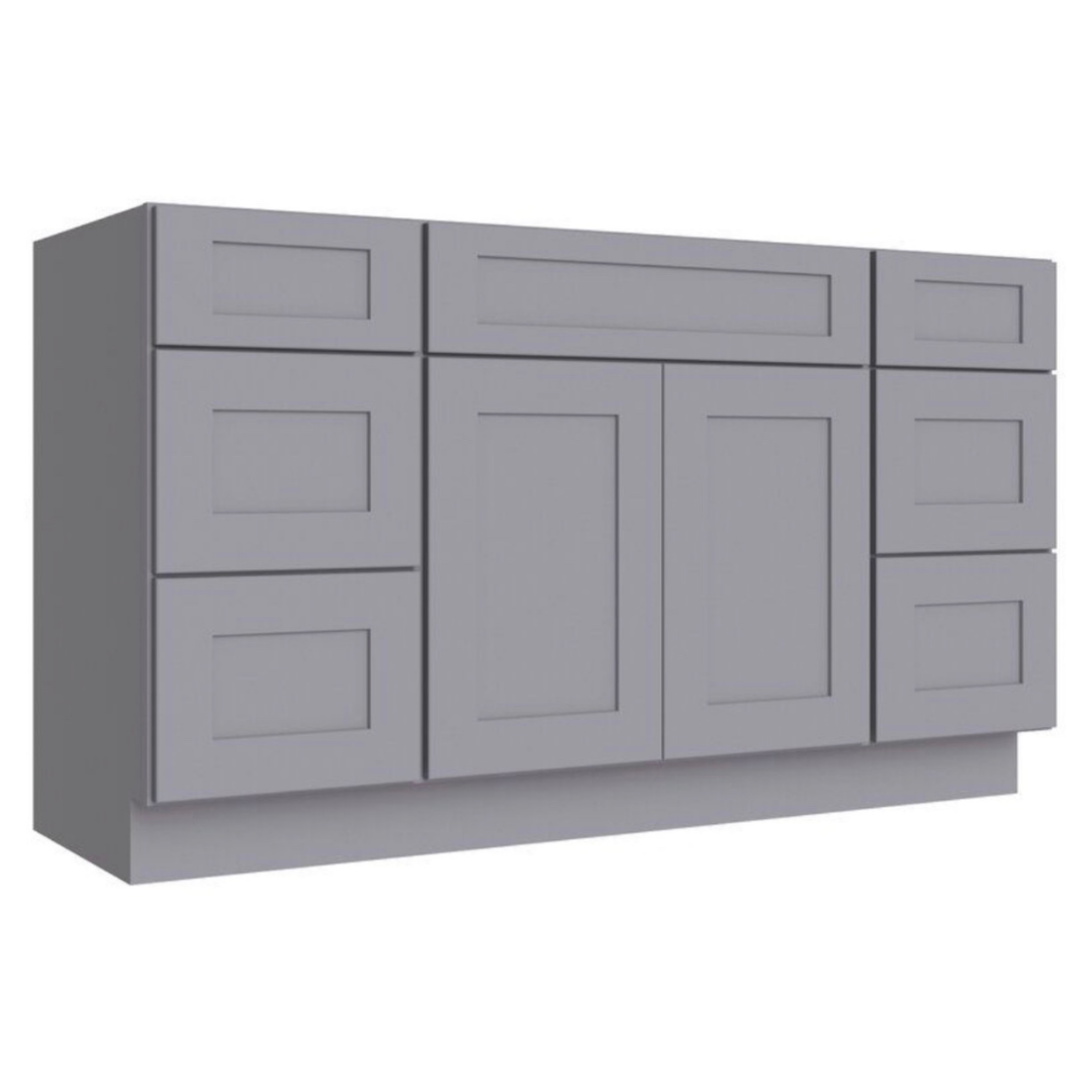 Prestige Shaker Vanity; Grey; 60 in. SB